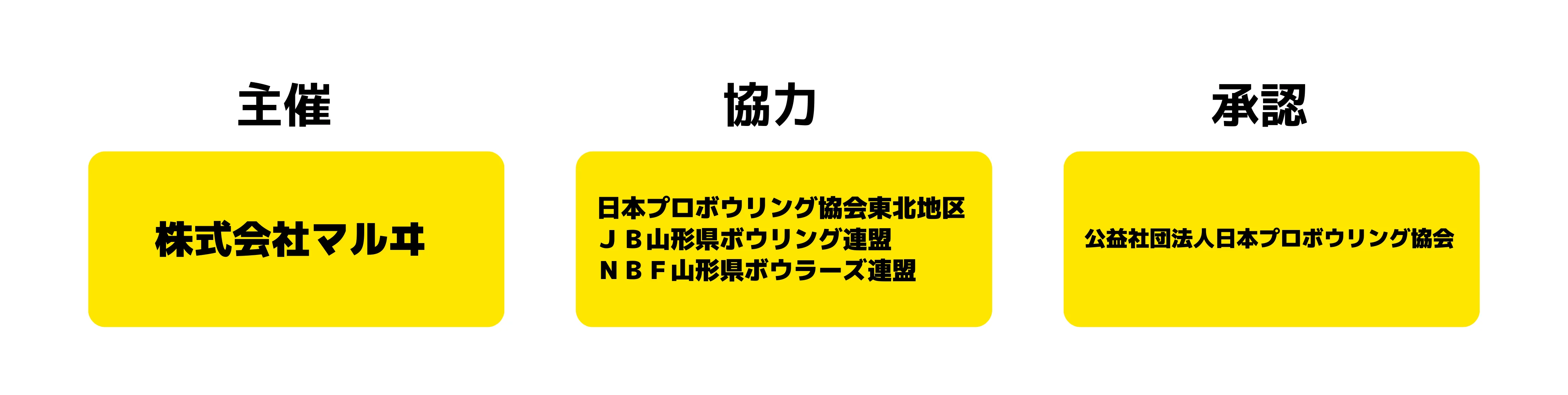 山形オープンファミリーカップの共催、協賛一覧
